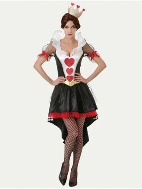 Hauntlook Queen Of Hearts Adult Halloween Costume Women’s Size Medium NEW